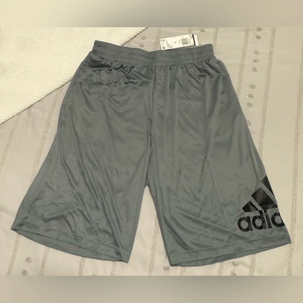 Adidas men’s Gray Athletic Shorts - Picture 1 of 4